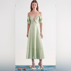 Cult Gaia Dina dress in jade - 8, never worn